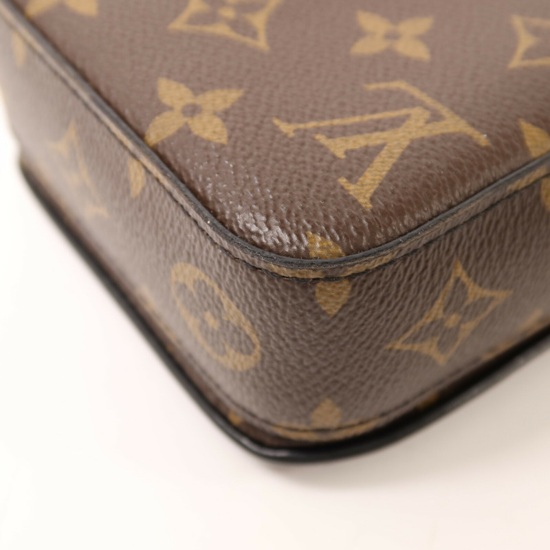 LOUIS VUITTON Monogram Macassar S-Lock肩背袋-11