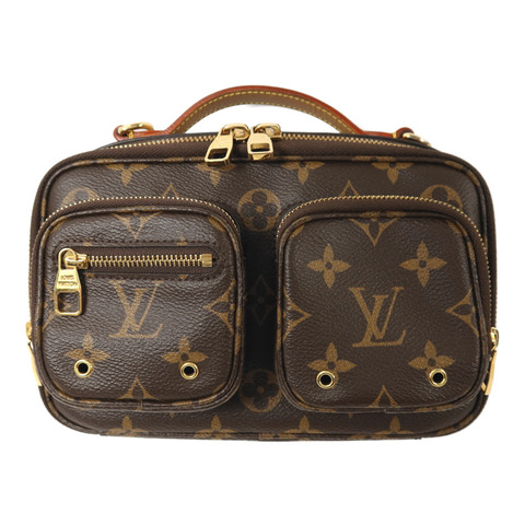 LOUIS VUITTON Monogram Utility金扣手挽肩背兩用袋