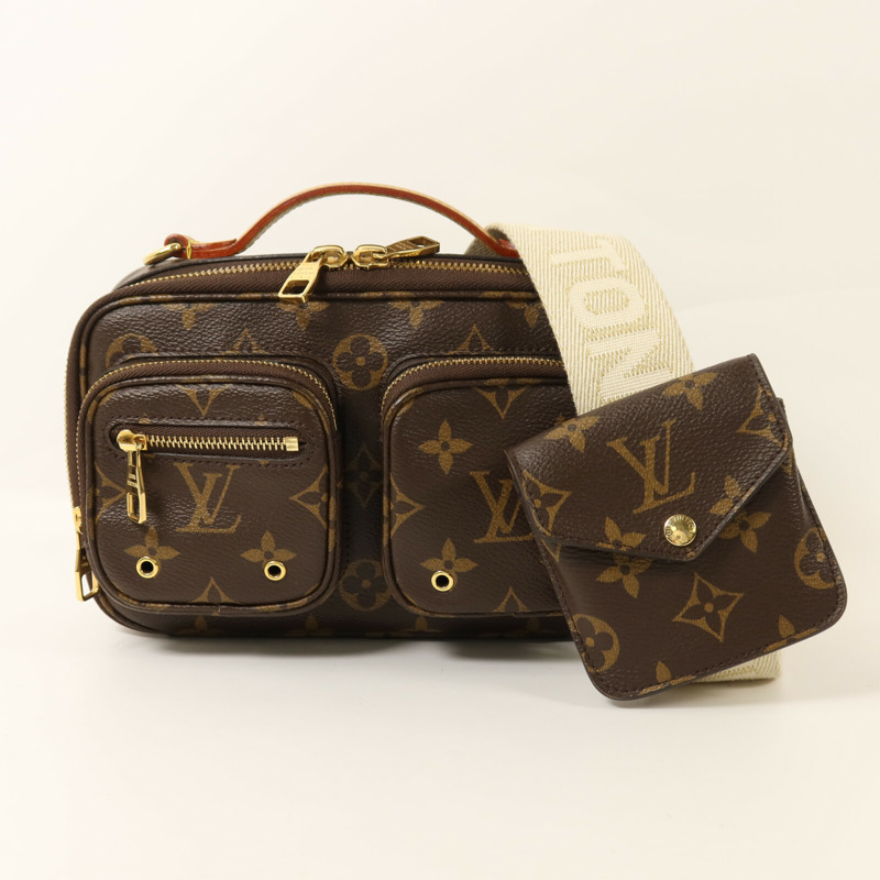 LOUIS VUITTON Monogram Utility金扣手挽肩背兩用袋-13