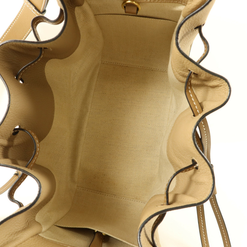 LOEWE 牛皮皮革Hammock金扣手挽肩背兩用袋-4