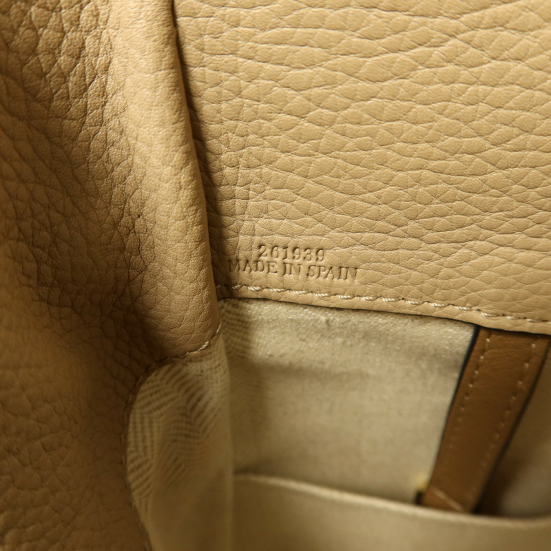 LOEWE 牛皮皮革Hammock金扣手挽肩背兩用袋-6