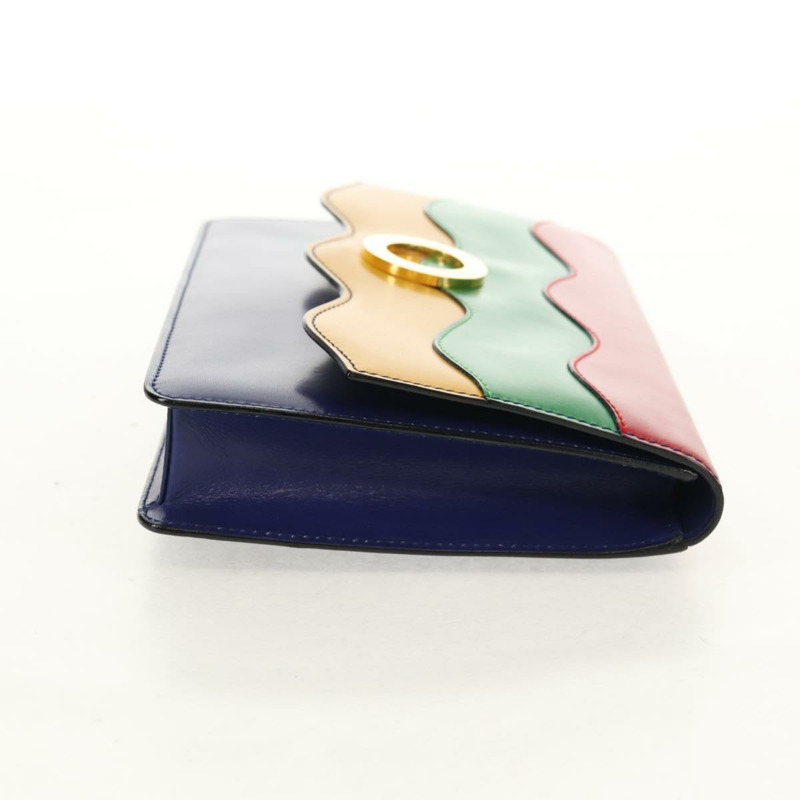 【日本直送】CELINE 圓形手拿包 皮革 多色 金色 正品 154051V-3