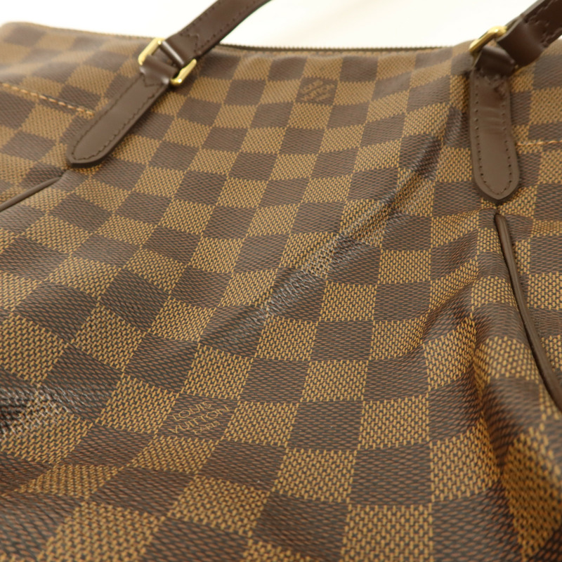 LOUIS VUITTON Damier Totally PM金扣手挽袋-14