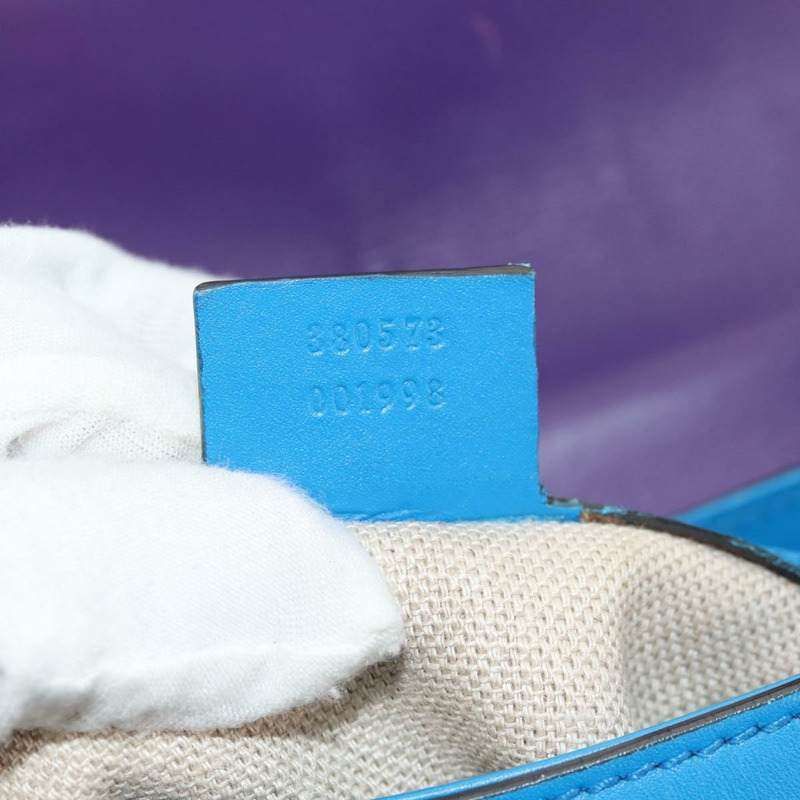 【日本直送】GUCCI 馬銜扣單肩包，皮革，紫色，金色，380573，正品編號 154070V-11