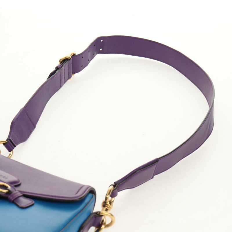 【日本直送】GUCCI 馬銜扣單肩包，皮革，紫色，金色，380573，正品編號 154070V-14