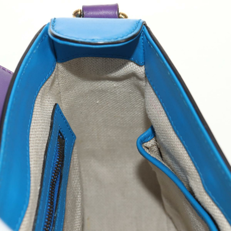 【日本直送】GUCCI 馬銜扣單肩包，皮革，紫色，金色，380573，正品編號 154070V-25