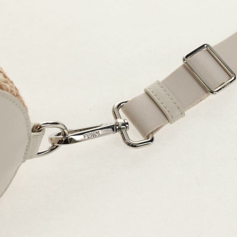 【日本直送】FENDI Zucca 帆布水瓶包吸管兩用銀棕色正品 142983SAV-15