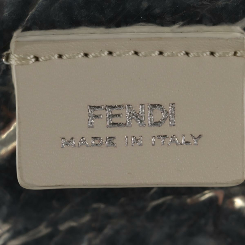 【日本直送】FENDI Zucca 帆布水瓶包吸管兩用銀棕色正品 142983SAV-23