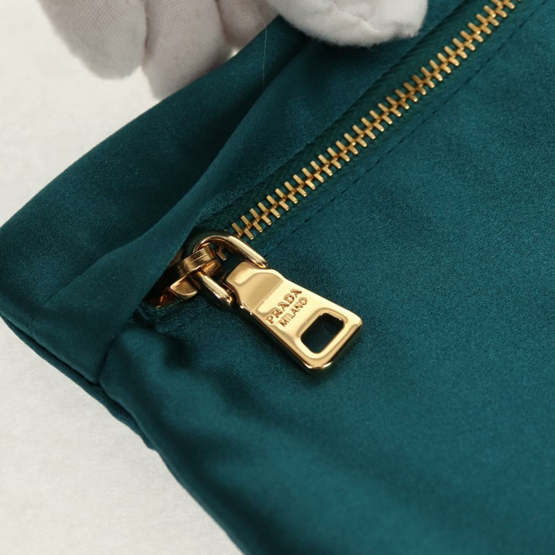 【日本直送】PRADA 紫色金色緞面手拿包（正品）154166M-15