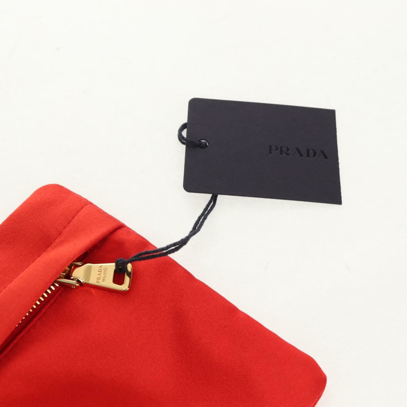 【日本直送】PRADA 紫色金色緞面手拿包（正品）154166M-25