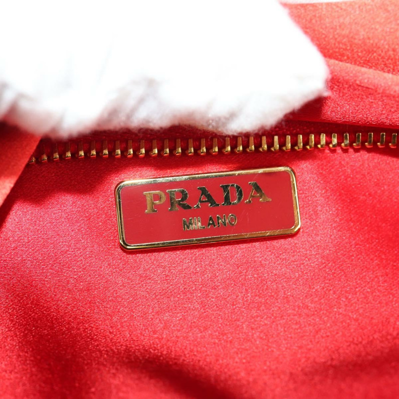 【日本直送】PRADA 紫色金色緞面手拿包（正品）154166M-26
