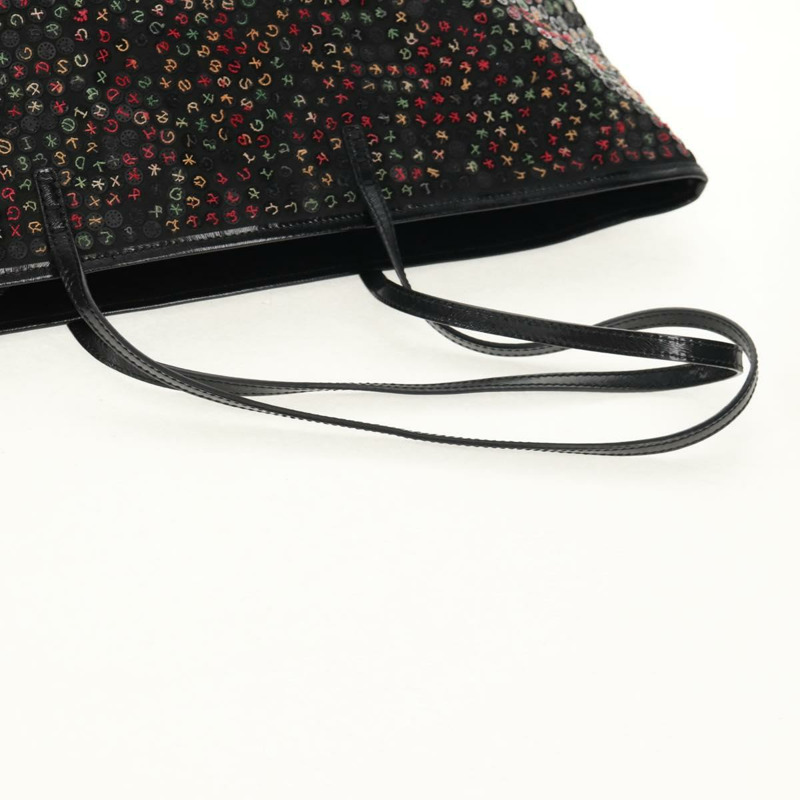 【日本直送】FENDI 亮片托特包 尼龍 黑色 正品 142984V-6