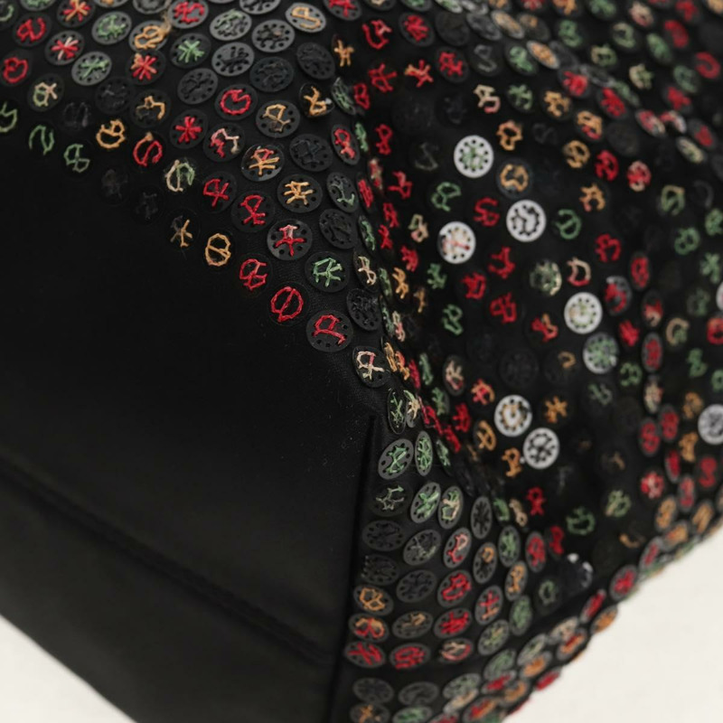 【日本直送】FENDI 亮片托特包 尼龍 黑色 正品 142984V-15