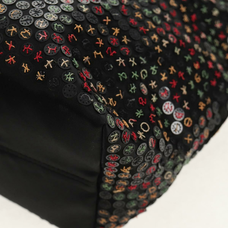 【日本直送】FENDI 亮片托特包 尼龍 黑色 正品 142984V-17