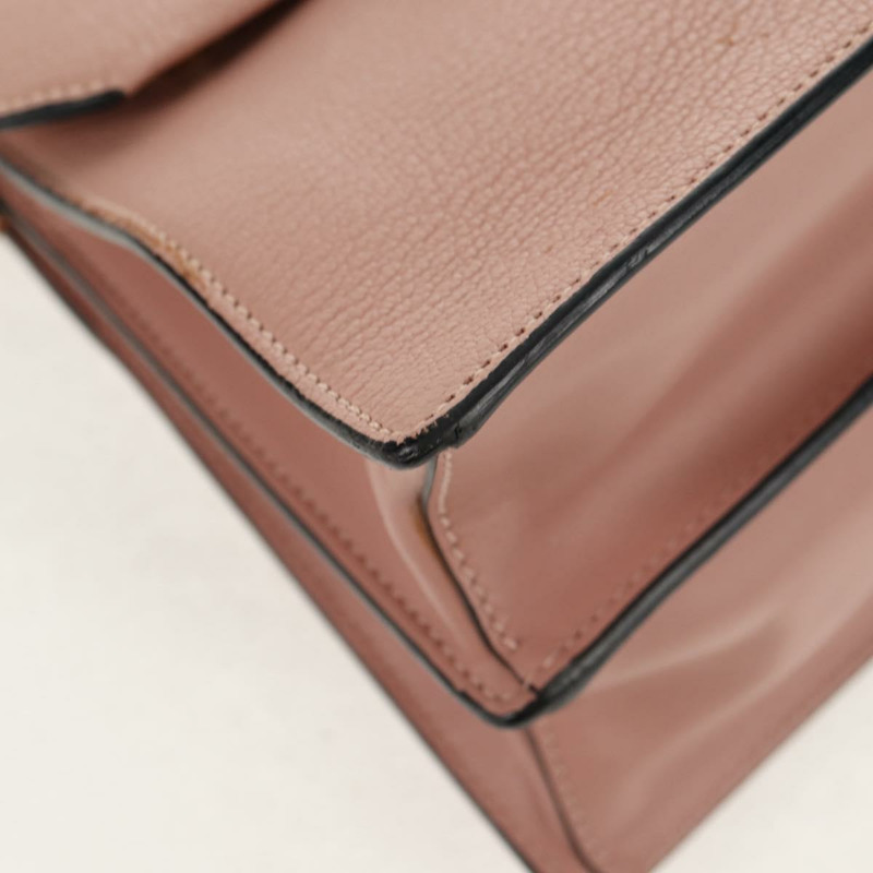 【日本直送】Miu Miu Mew Lady 手提包 皮革 2way 粉紅金配色 正品 154917V-19