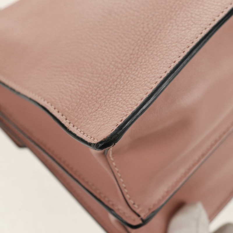 【日本直送】Miu Miu Mew Lady 手提包 皮革 2way 粉紅金配色 正品 154917V-21