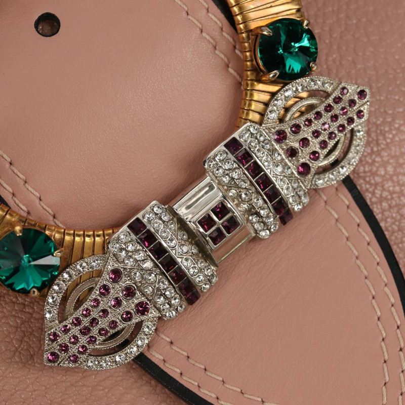 【日本直送】Miu Miu Mew Lady 手提包 皮革 2way 粉紅金配色 正品 154917V-26