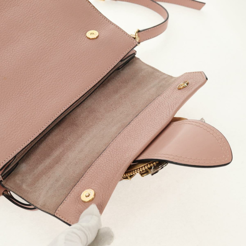 【日本直送】Miu Miu Mew Lady 手提包 皮革 2way 粉紅金配色 正品 154917V-30