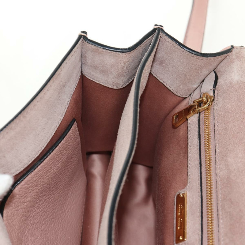 【日本直送】Miu Miu Mew Lady 手提包 皮革 2way 粉紅金配色 正品 154917V-32