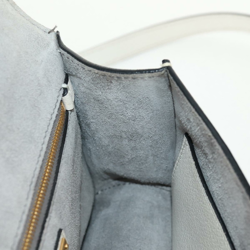 【日本直送】Miu Miu Mew Lady 單肩包，皮革材質，白色金色，正品，貨號 154916V-28