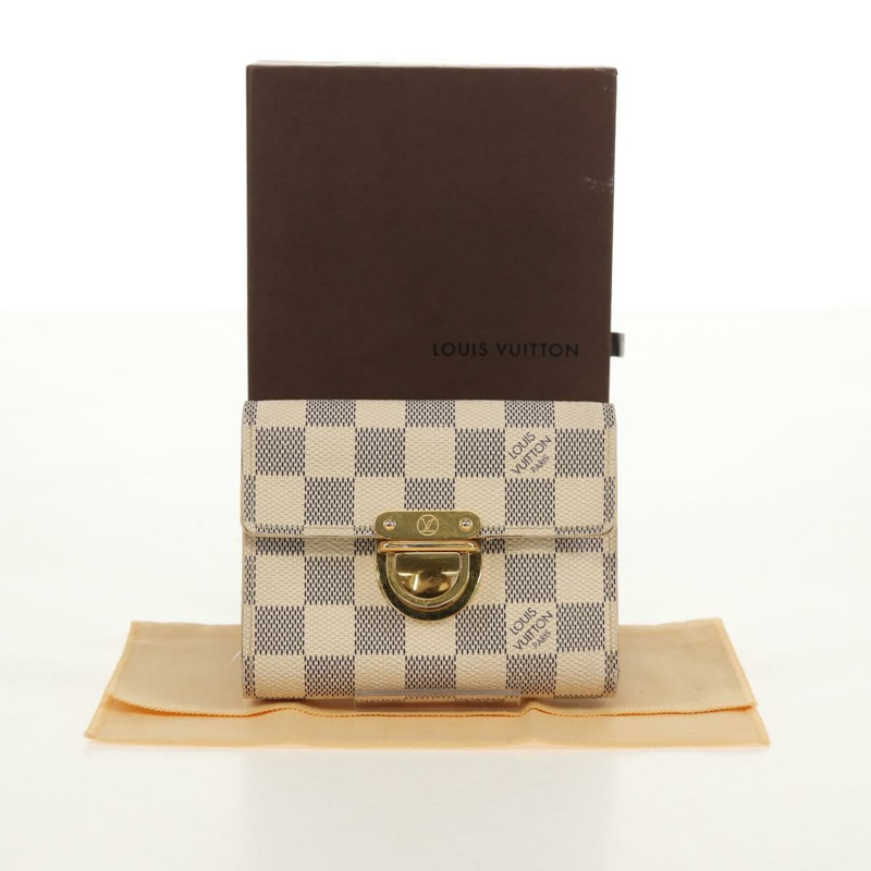 【日本直送】路易威登 Damier Azur Portefeuille Koala 三折皮夾 N60013 正品 154940V-11