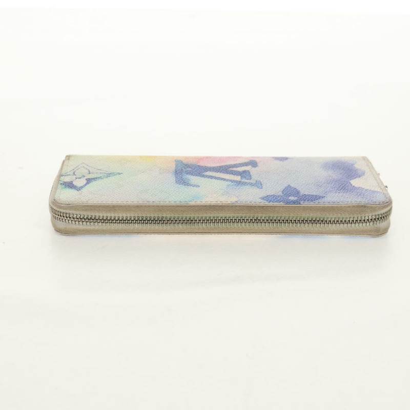 【日本直送】路易威登 Monogram Watercolor Zippy 垂直版藍色皮夾 M80499 正品 143028A-2