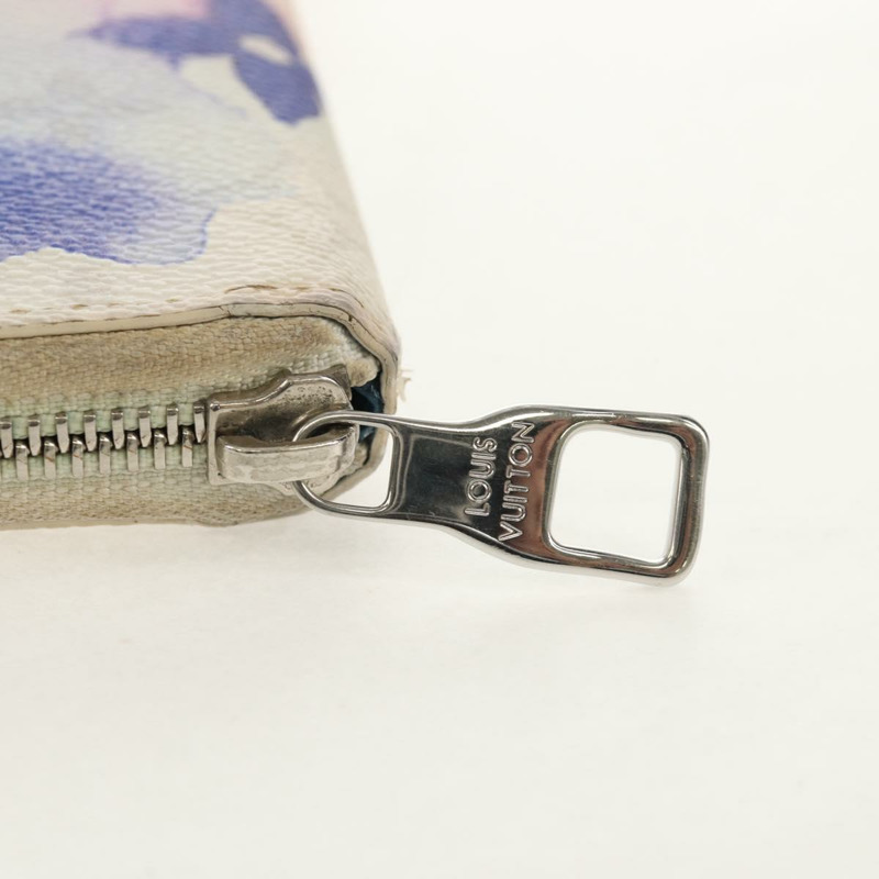 【日本直送】路易威登 Monogram Watercolor Zippy 垂直版藍色皮夾 M80499 正品 143028A-8