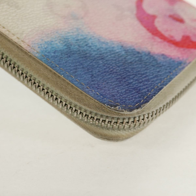 【日本直送】路易威登 Monogram Watercolor Zippy 垂直版藍色皮夾 M80499 正品 143028A-14