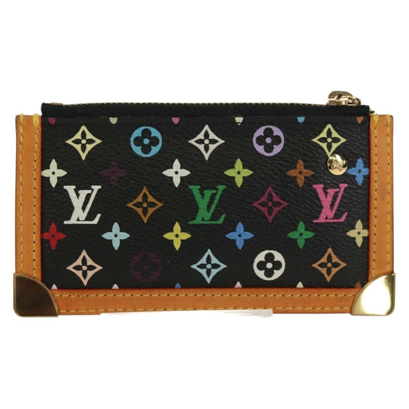 【日本直送】路易威登 (LOUIS VUITTON) 多色 Pochette Cles 零錢包 黑色 M13664 LV 正品 154947V-1