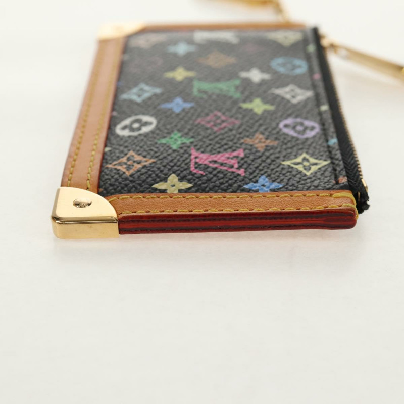 【日本直送】路易威登 (LOUIS VUITTON) 多色 Pochette Cles 零錢包 黑色 M13664 LV 正品 154947V-3