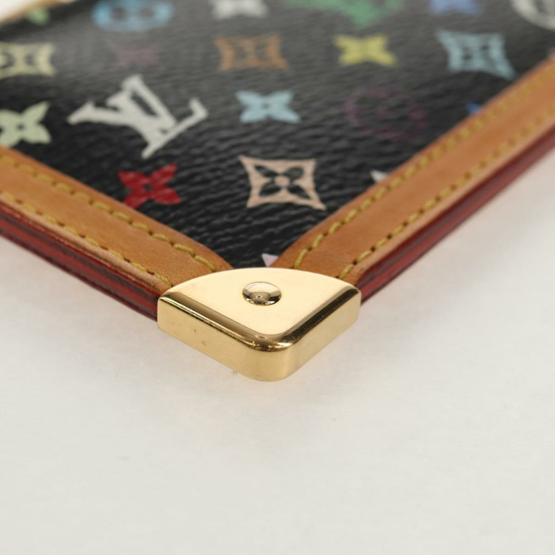 【日本直送】路易威登 (LOUIS VUITTON) 多色 Pochette Cles 零錢包 黑色 M13664 LV 正品 154947V-6
