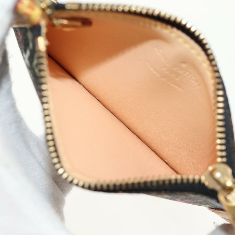 【日本直送】路易威登 (LOUIS VUITTON) 多色 Pochette Cles 零錢包 黑色 M13664 LV 正品 154947V-9