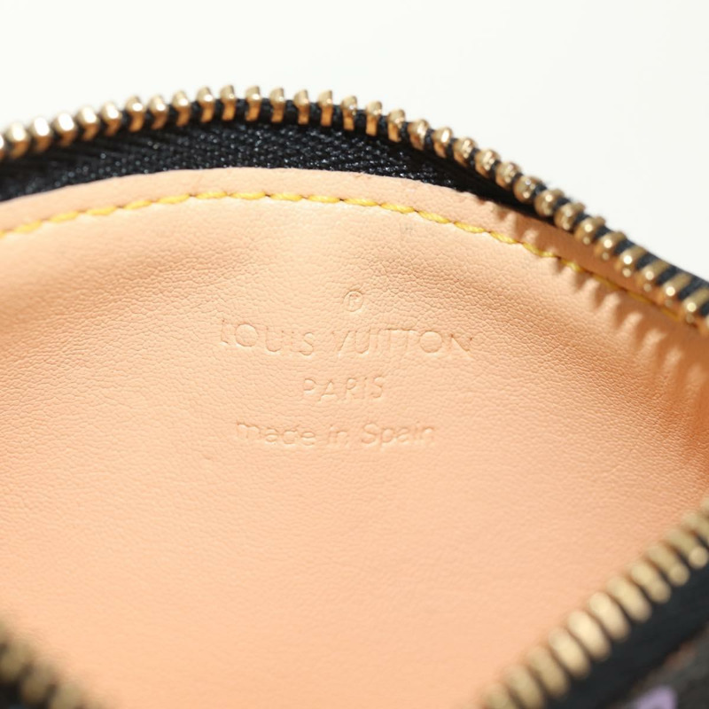 【日本直送】路易威登 (LOUIS VUITTON) 多色 Pochette Cles 零錢包 黑色 M13664 LV 正品 154947V-16