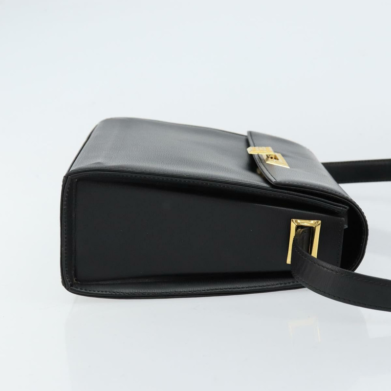 【日本直送】Christian Dior 黑色金色皮革肩背包，正品編號 155073-2