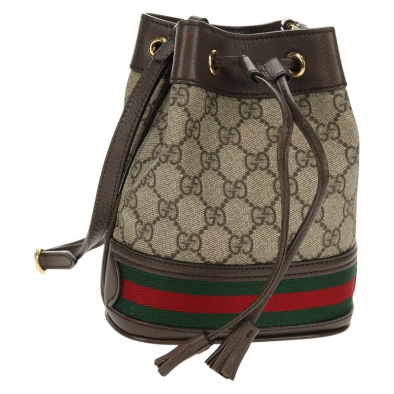 【日本直送】GUCCI GG Supreme Web Sherry Offdia 迷你水桶包 PVC 550620 正品 142976SAM-0