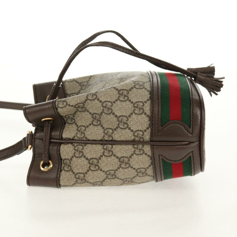 【日本直送】GUCCI GG Supreme Web Sherry Offdia 迷你水桶包 PVC 550620 正品 142976SAM-2