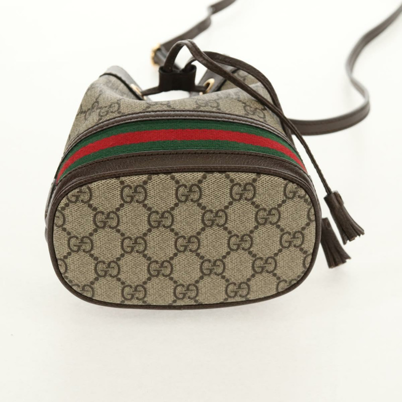 【日本直送】GUCCI GG Supreme Web Sherry Offdia 迷你水桶包 PVC 550620 正品 142976SAM-4