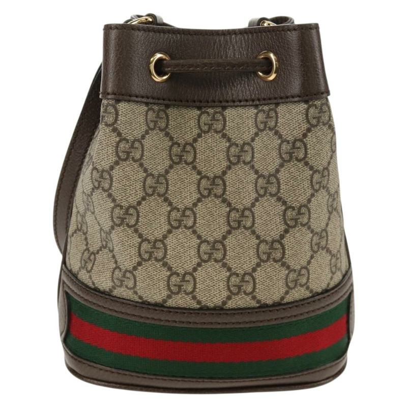 【日本直送】GUCCI GG Supreme Web Sherry Offdia 迷你水桶包 PVC 550620 正品 142976SAM-13
