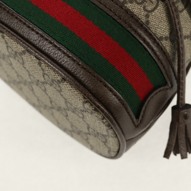 【日本直送】GUCCI GG Supreme Web Sherry Offdia 迷你水桶包 PVC 550620 正品 142976SAM-15