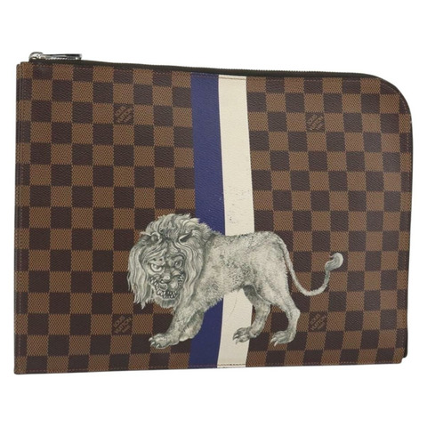 路易威登 Damier Savannah Pochette Jules GM 手拿包 N63345 LV 正品 ti3498