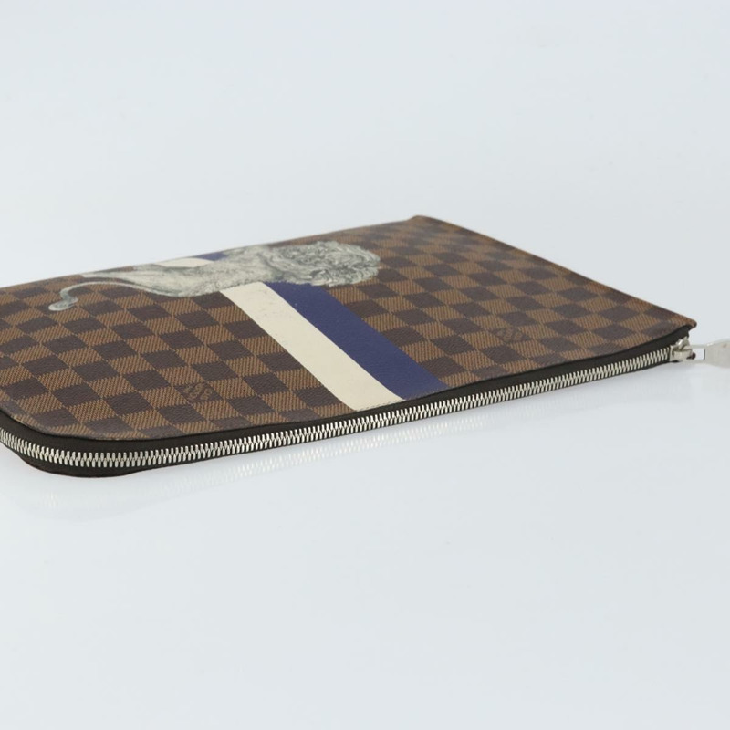 【日本直送】路易威登 Damier Savannah Pochette Jules GM 手拿包 N63345 LV 正品 ti3498-4