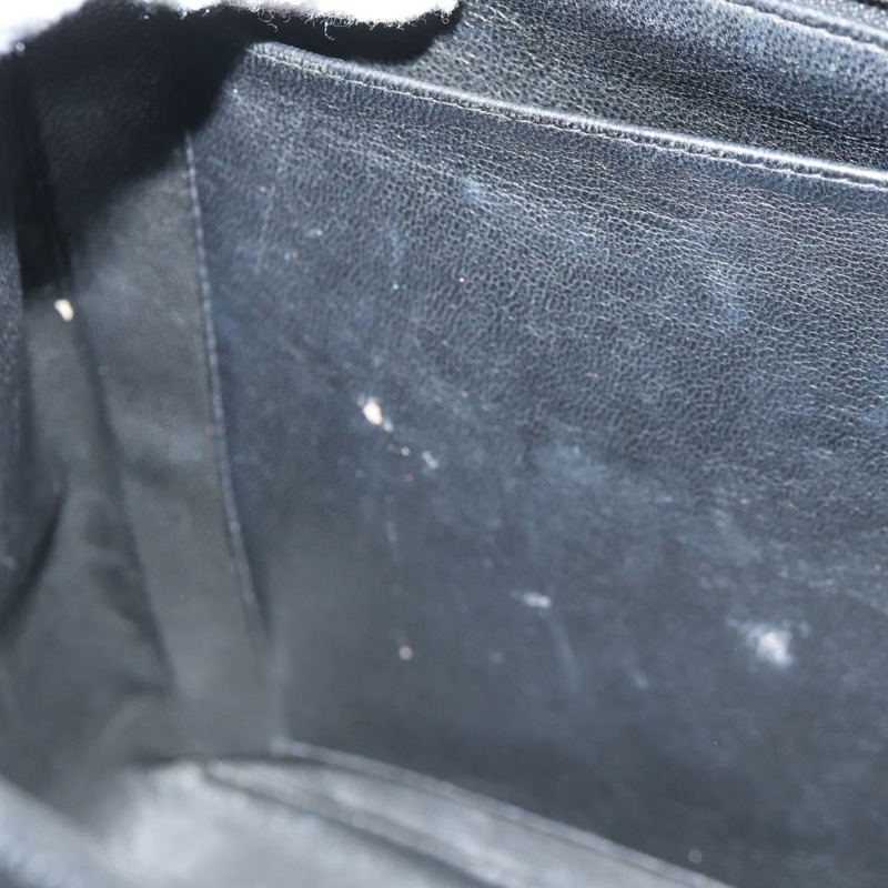 【日本直送】香奈兒 Matelasse 30 鏈條肩背包，魚子醬紋皮革，黑色，銀色 CC 標誌，正品 ka456V-9