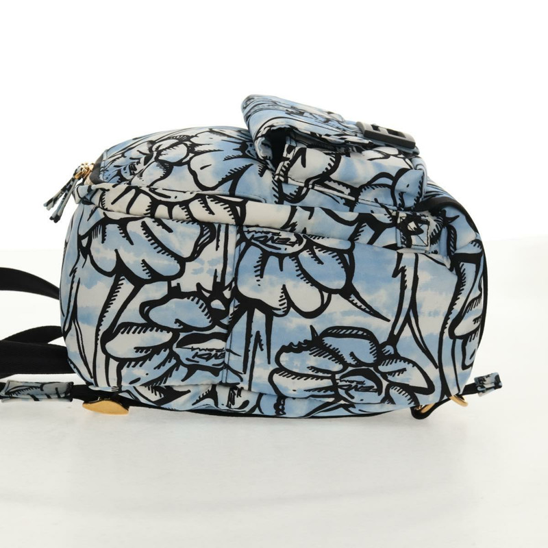 【日本直送】FENDI 雙肩包 尼龍 藍色 金色 正品 ka596M-2