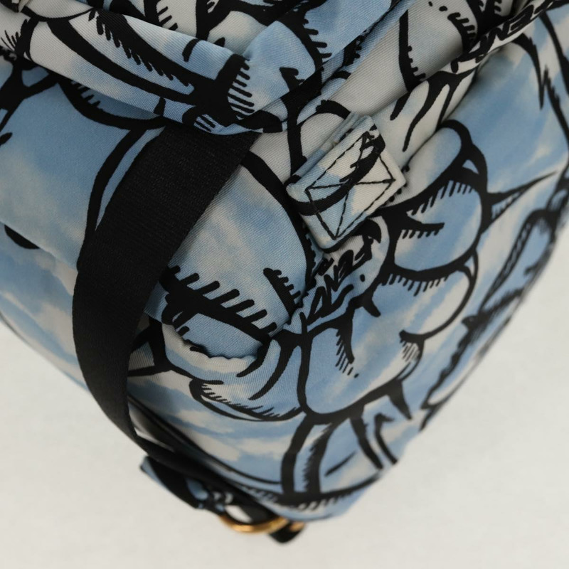 【日本直送】FENDI 雙肩包 尼龍 藍色 金色 正品 ka596M-16