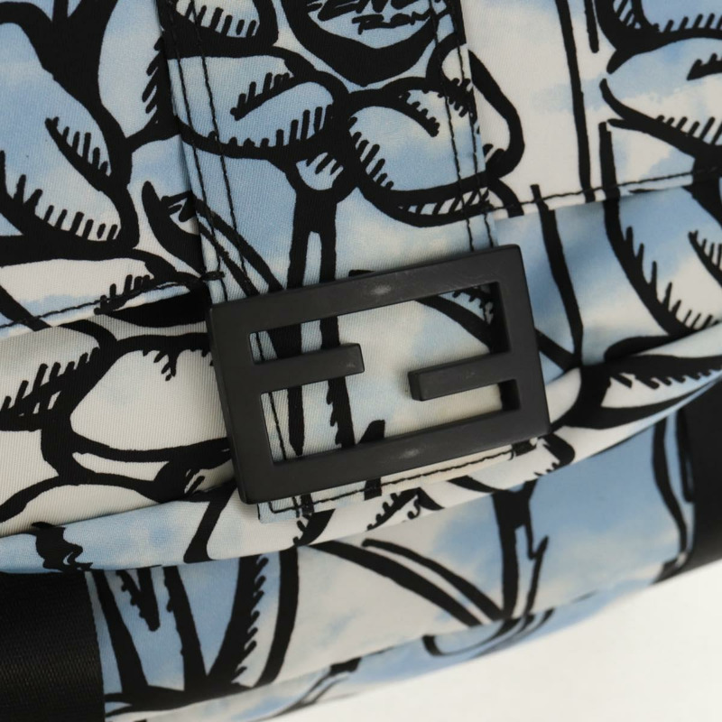 【日本直送】FENDI 雙肩包 尼龍 藍色 金色 正品 ka596M-19