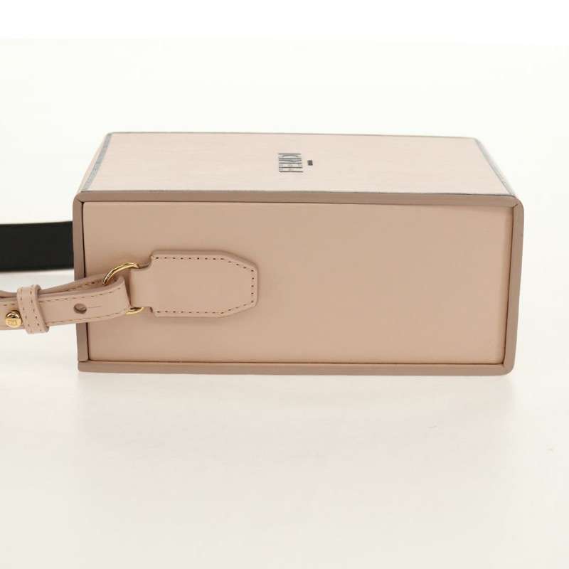 【日本直送】FENDI 皮革單背包 米色 金色 正品 ka578M-2