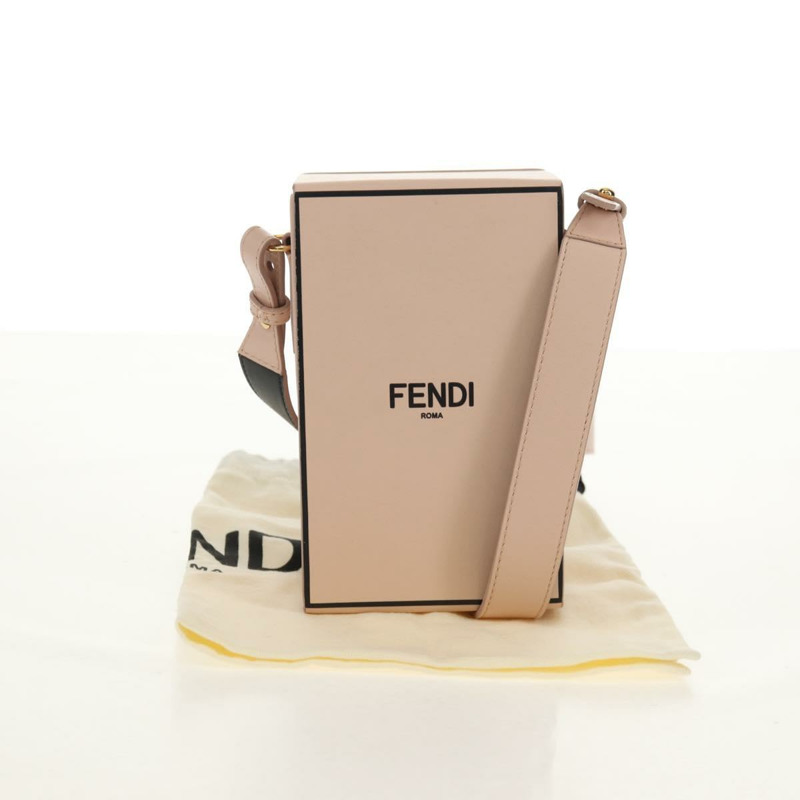 【日本直送】FENDI 皮革單背包 米色 金色 正品 ka578M-11