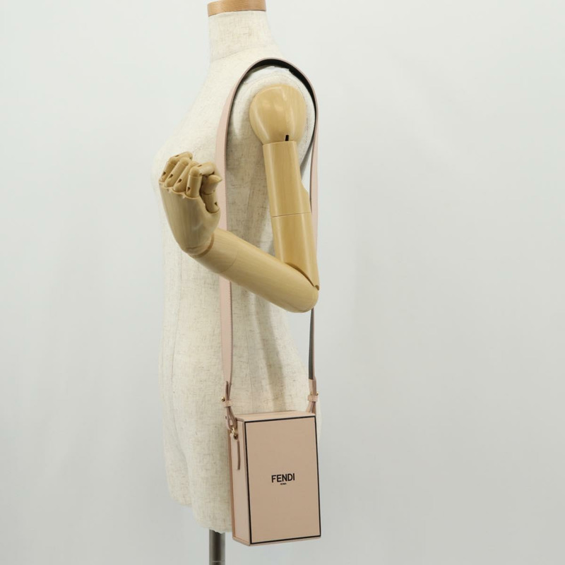 【日本直送】FENDI 皮革單背包 米色 金色 正品 ka578M-23