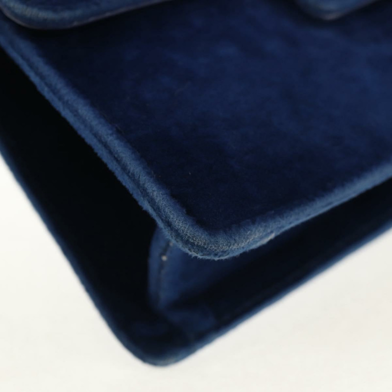 【日本直送】GUCCI 天鵝絨肩包 藍色 金色 544242 正品 ka591V-13