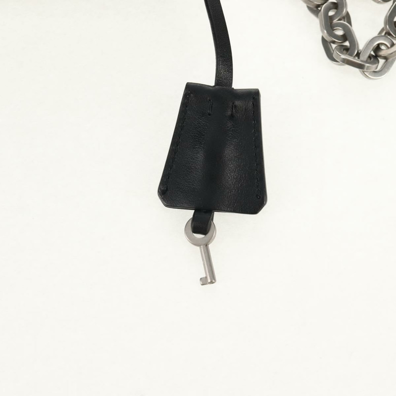 【日本直送】PRADA 尼龍鏈條單肩包 黃色 銀色 正品 ka595V-20